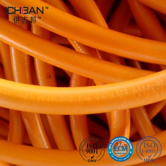 ICHIBAN Fiber Braid Orange Color Flexible Rubber 8mm High Pressure Lpg Hose