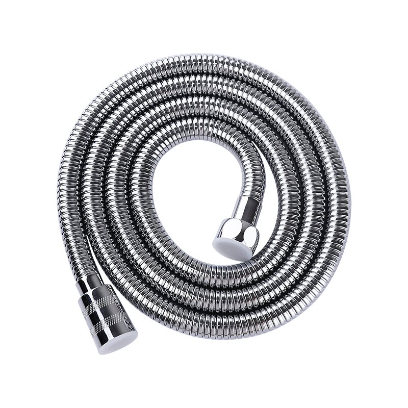 1.5m Double Lock Flexible Chrome Stainless Steel 304 Wire Braided Durable Pull Out Shower Hose with Brass Nuts