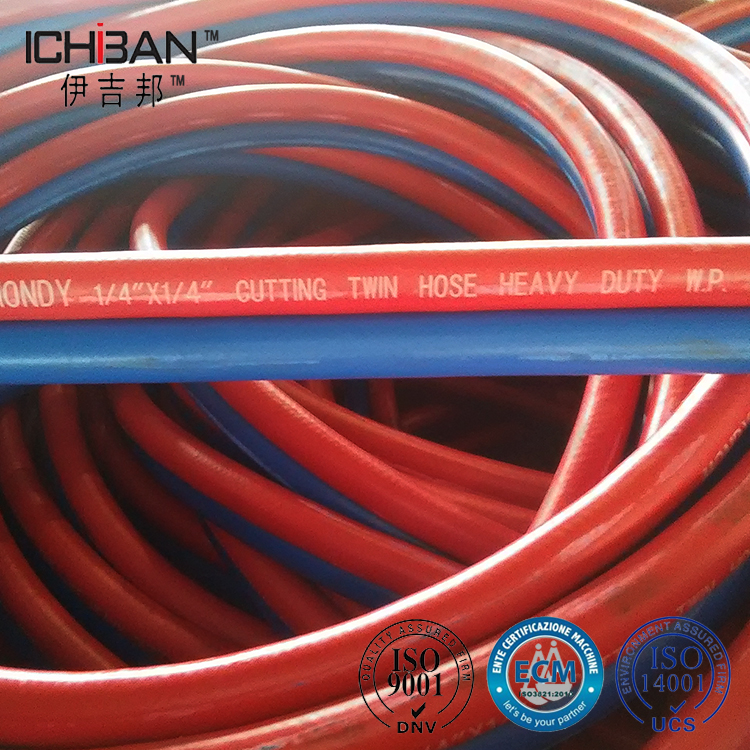 ICHIBAN-fabric-braided-oxygen-acetylene-Grade-RMA-twin-welding-hose-Picture