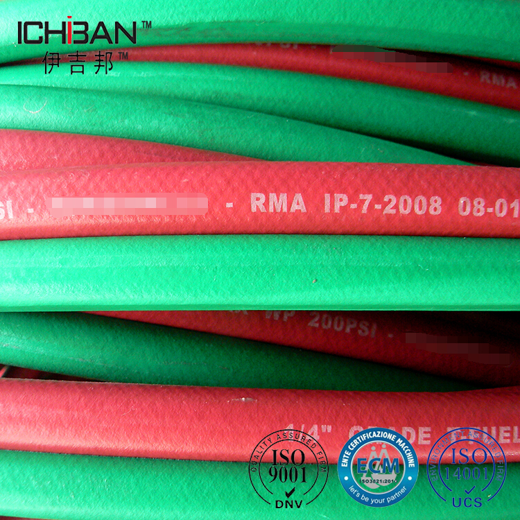 ICHIBAN-fabric-braided-oxygen-acetylene-Grade-RMA-twin-welding-hose-Good-Quality